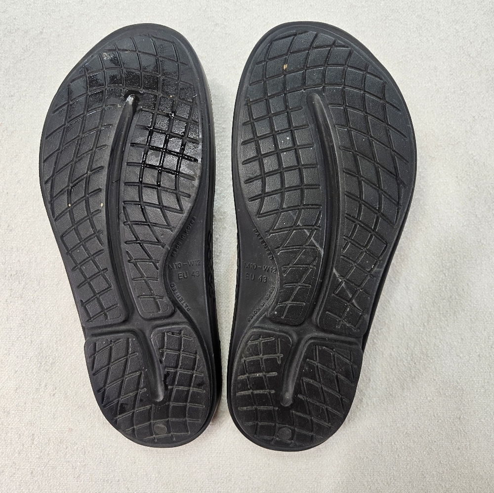 Oofos OOriginal Recovery Sandals M10 W12 Black - Picture 5 of 6